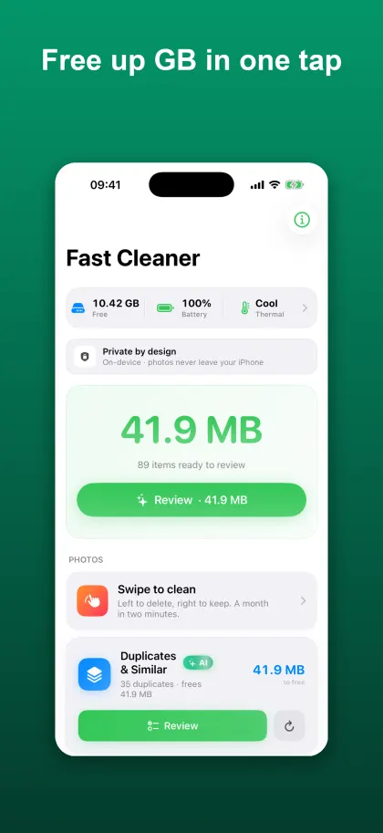 Fast Cleaner Duplicates and similar photos